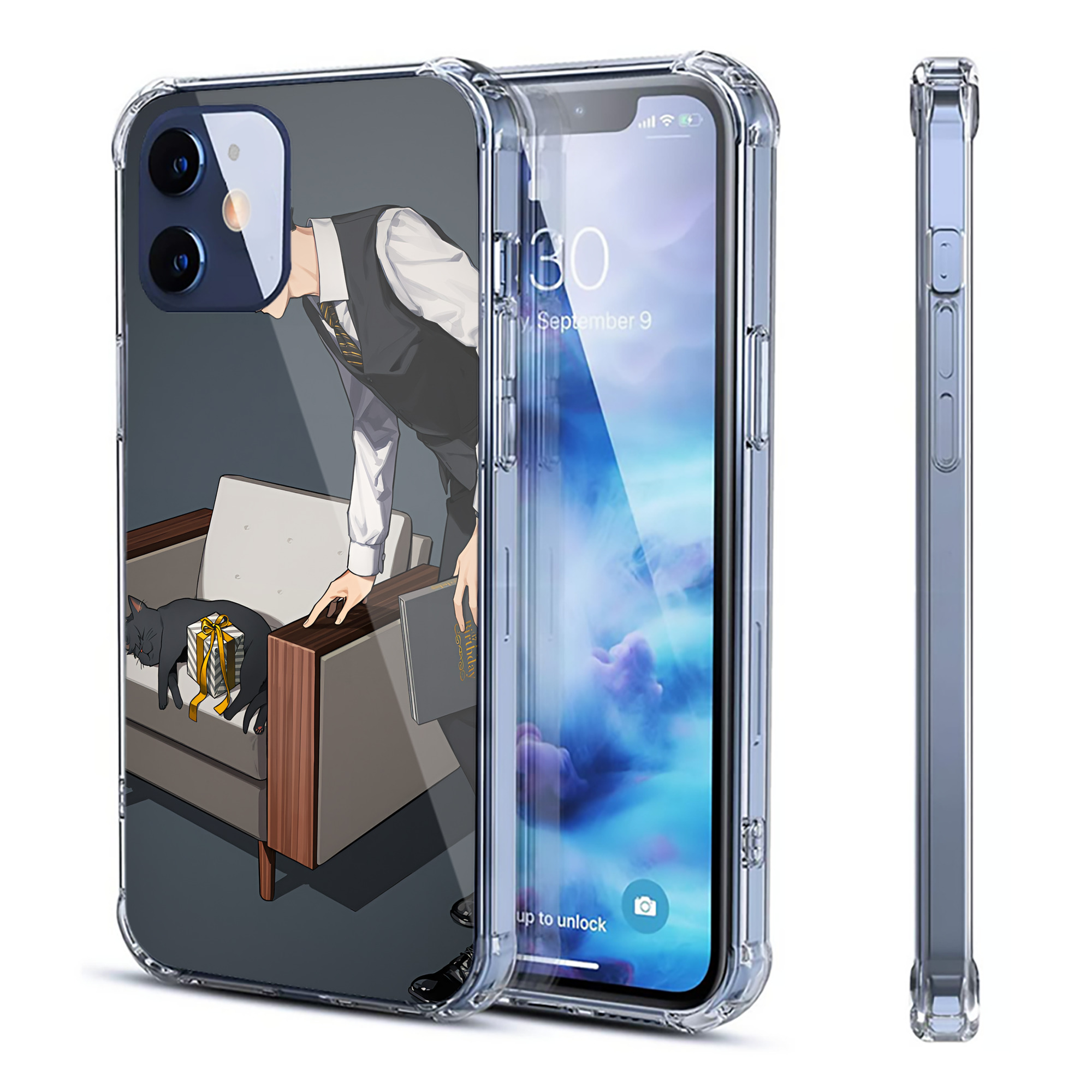 （画像用） ハイキュー!! Haikyu!! 【iPhone 12シリーズ対応】透明スマホケース（クリアソフトケース）